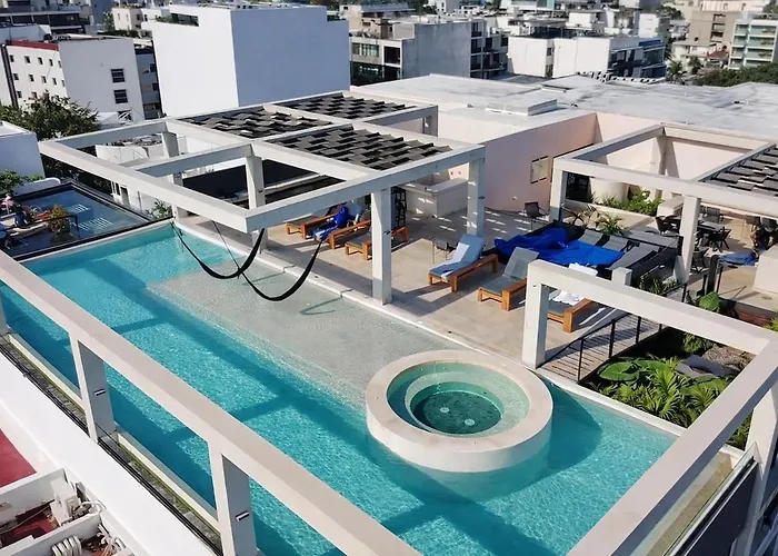 Luxury For 4 Rooftop Pool Near 5th Ave Playa De Carmen Apartamento Playa del Carmen