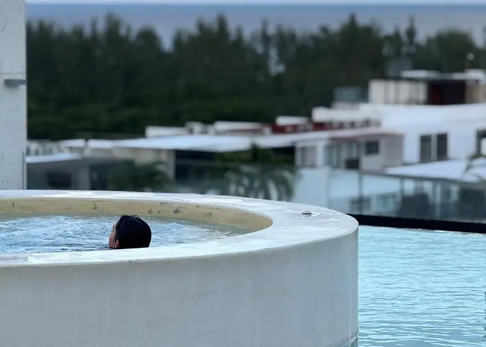Apartamento Luxury For 4 Rooftop Pool Near 5th Ave Playa De Carmen *