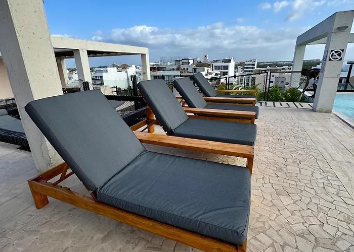 Luxury For 4 Rooftop Pool Near 5th Ave Playa De Carmen Apartamento Playa del Carmen