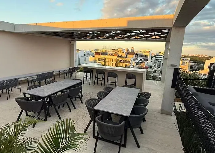 Apartamento Luxury For 4 Rooftop Pool Near 5th Ave Playa De Carmen *