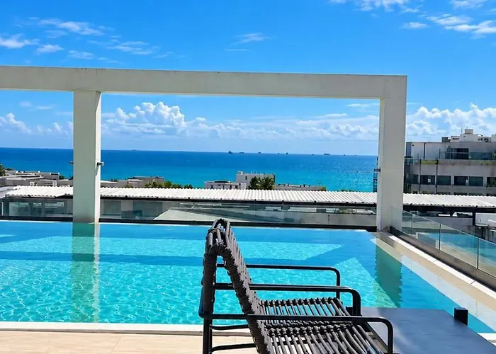 Apartamento Luxury For 4 Rooftop Pool Near 5th Ave Playa De Carmen