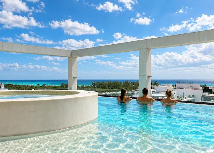 Apartamento Luxury For 4 Rooftop Pool Near 5th Ave Playa De Carmen *
