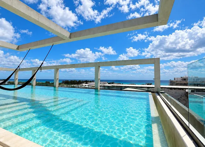 Apartamento Luxury For 4 Rooftop Pool Near 5th Ave Playa De Carmen